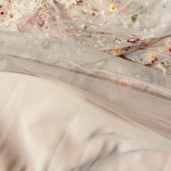 Needle & Thread Aramita Floral Lace Tulle Midi Dress (designer) size 4 US - Picture 10 of 16